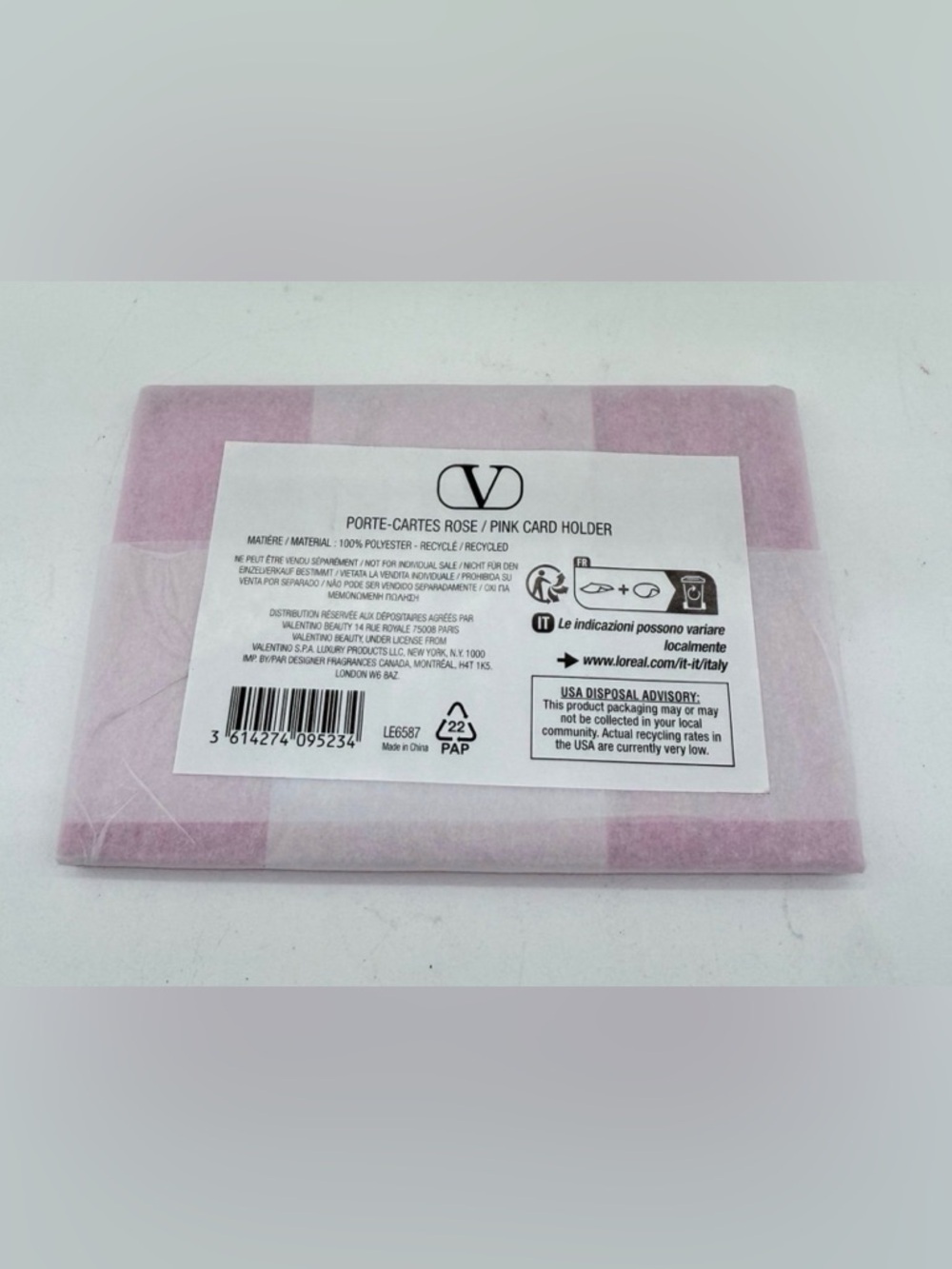 Valentino Pink Embroidered Card Holder Limited Edition! GWP - Picture 3 of 3